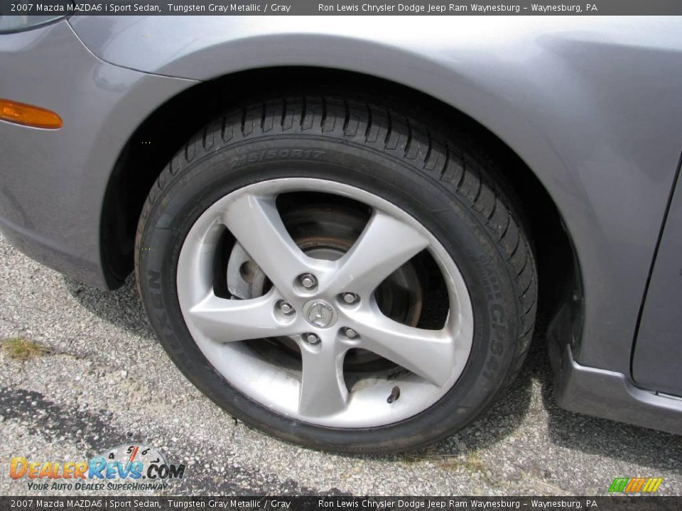 2007 Mazda MAZDA6 i Sport Sedan Tungsten Gray Metallic / Gray Photo #10