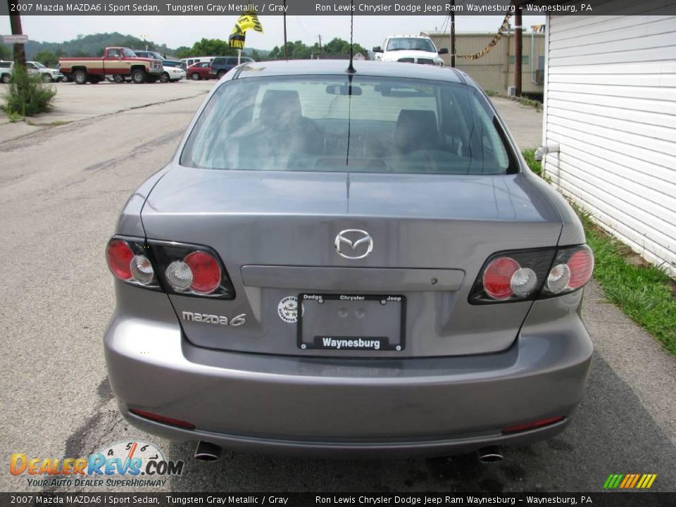 2007 Mazda MAZDA6 i Sport Sedan Tungsten Gray Metallic / Gray Photo #11