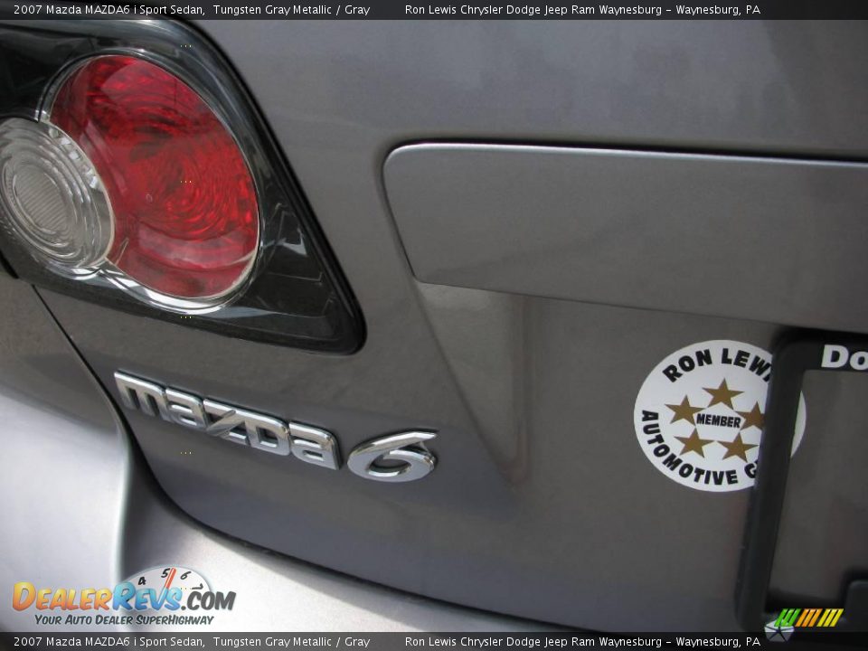 2007 Mazda MAZDA6 i Sport Sedan Tungsten Gray Metallic / Gray Photo #12