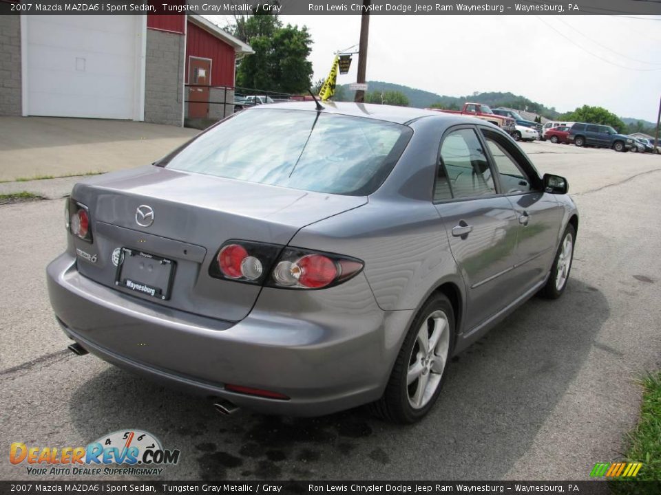 2007 Mazda MAZDA6 i Sport Sedan Tungsten Gray Metallic / Gray Photo #13