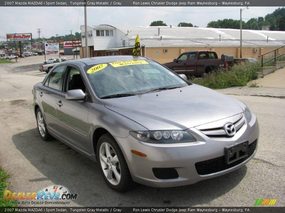 2007 Mazda MAZDA6 i Sport Sedan Tungsten Gray Metallic / Gray Photo #14