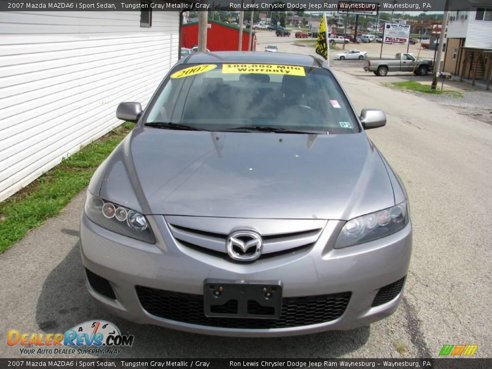 2007 Mazda MAZDA6 i Sport Sedan Tungsten Gray Metallic / Gray Photo #15