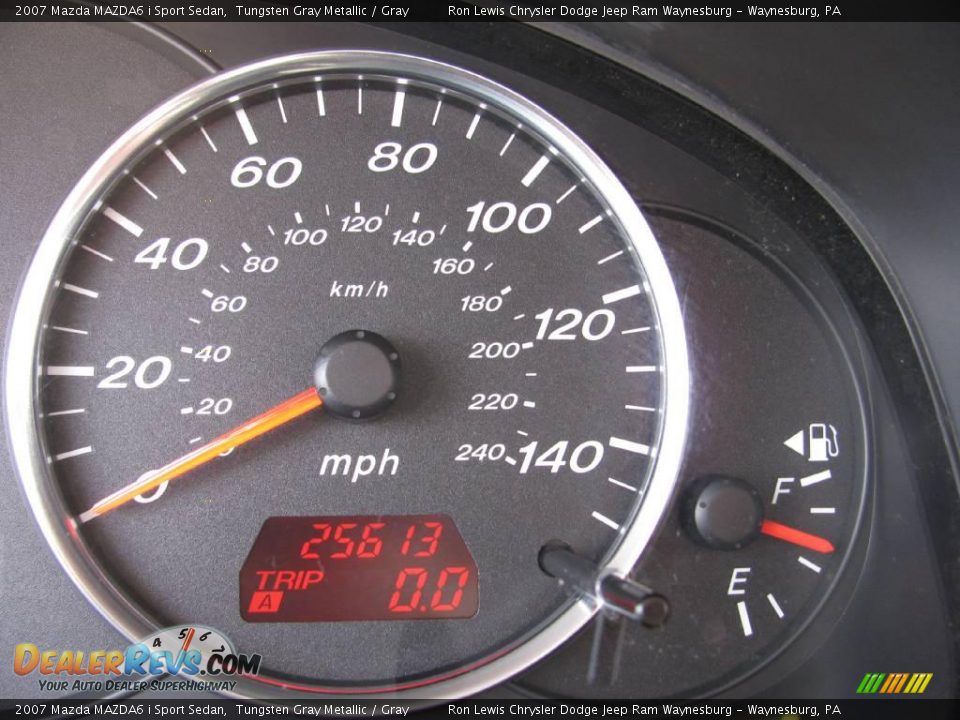 2007 Mazda MAZDA6 i Sport Sedan Tungsten Gray Metallic / Gray Photo #25