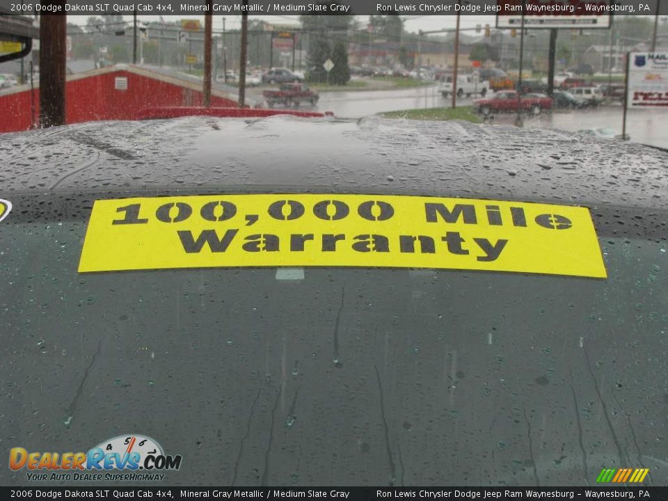 2006 Dodge Dakota SLT Quad Cab 4x4 Mineral Gray Metallic / Medium Slate Gray Photo #5