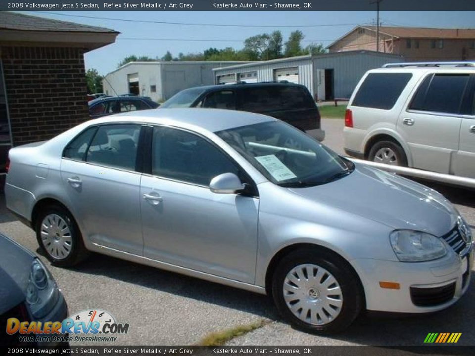 2008 Volkswagen Jetta S Sedan Reflex Silver Metallic / Art Grey Photo #2