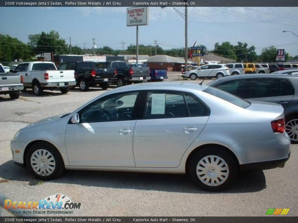 2008 Volkswagen Jetta S Sedan Reflex Silver Metallic / Art Grey Photo #4