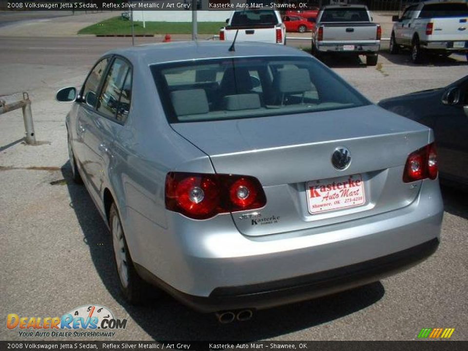 2008 Volkswagen Jetta S Sedan Reflex Silver Metallic / Art Grey Photo #5