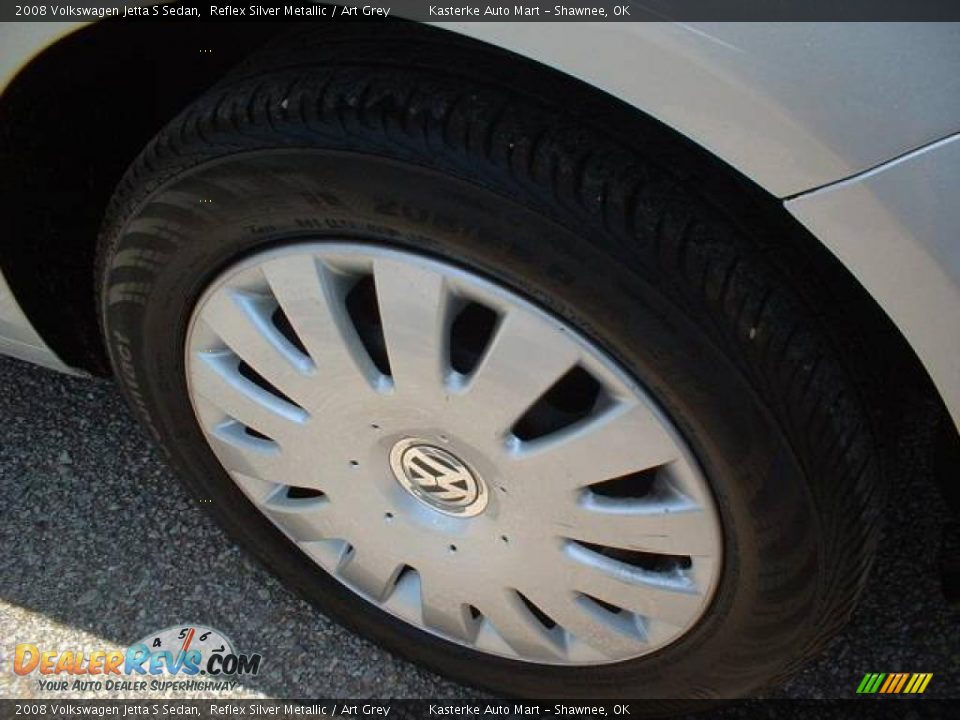 2008 Volkswagen Jetta S Sedan Reflex Silver Metallic / Art Grey Photo #6