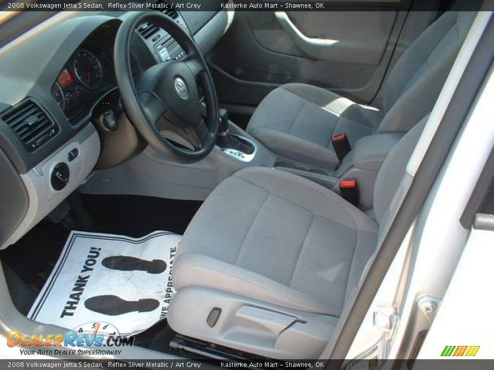 2008 Volkswagen Jetta S Sedan Reflex Silver Metallic / Art Grey Photo #7
