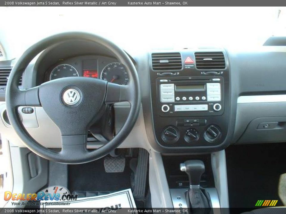 2008 Volkswagen Jetta S Sedan Reflex Silver Metallic / Art Grey Photo #10