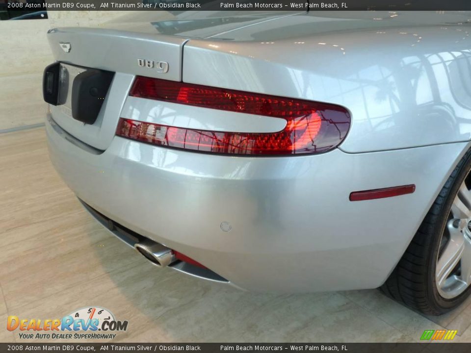 2008 Aston Martin DB9 Coupe AM Titanium Silver / Obsidian Black Photo #8