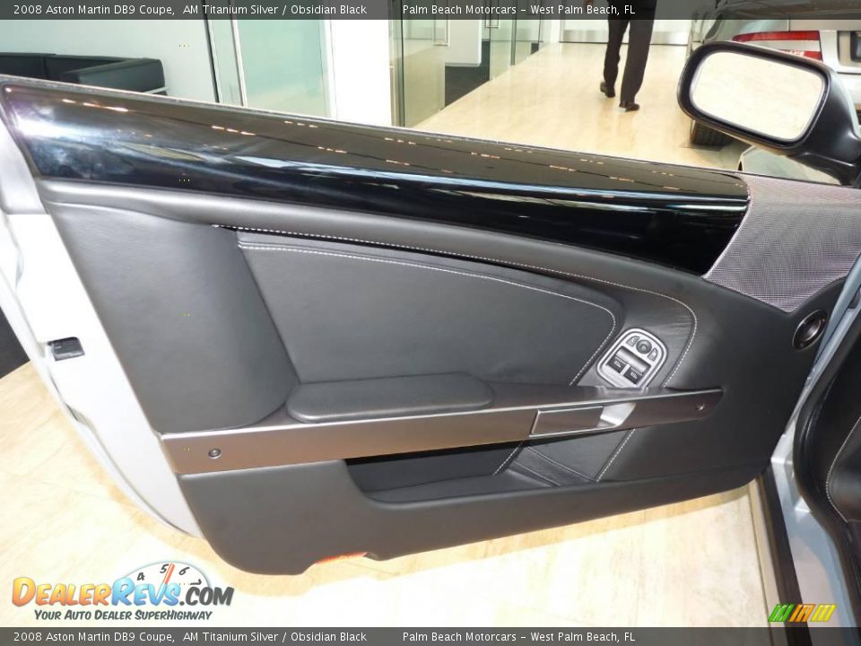 2008 Aston Martin DB9 Coupe AM Titanium Silver / Obsidian Black Photo #14