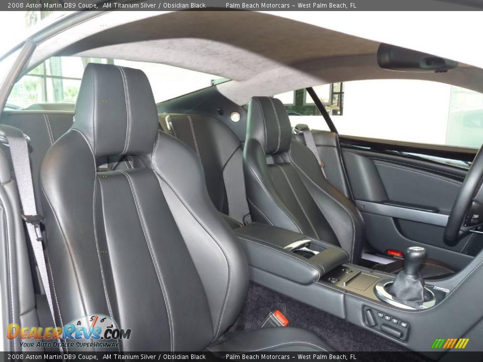 2008 Aston Martin DB9 Coupe AM Titanium Silver / Obsidian Black Photo #21