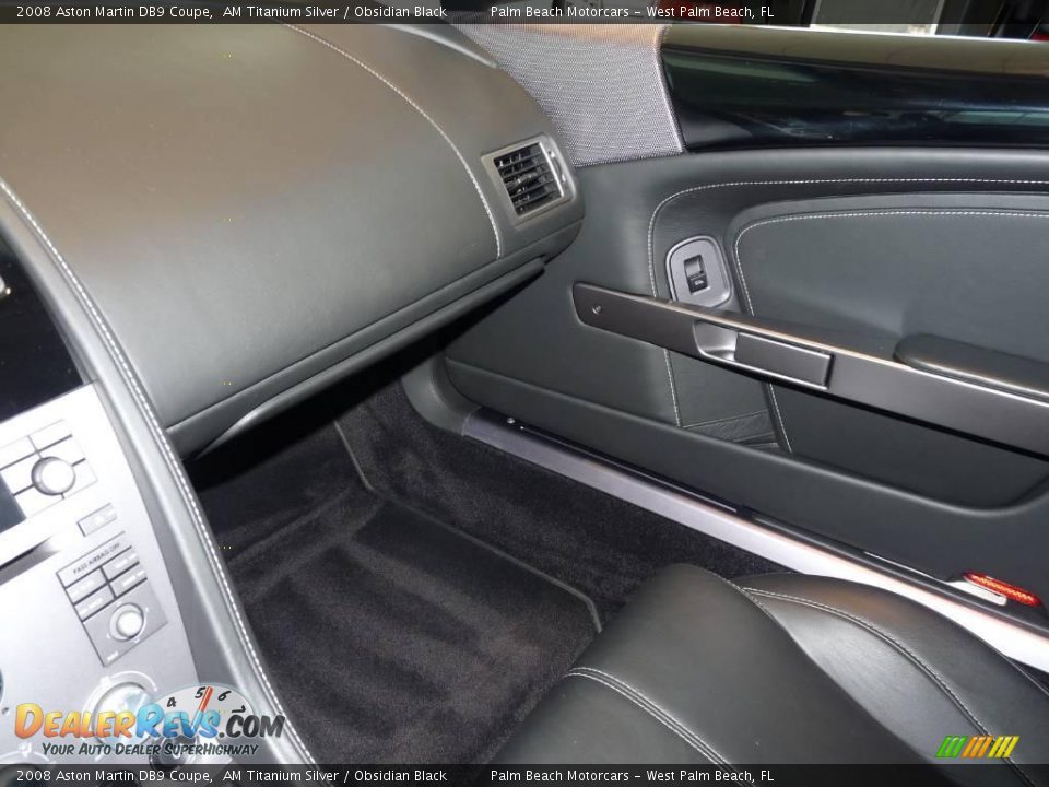 2008 Aston Martin DB9 Coupe AM Titanium Silver / Obsidian Black Photo #23