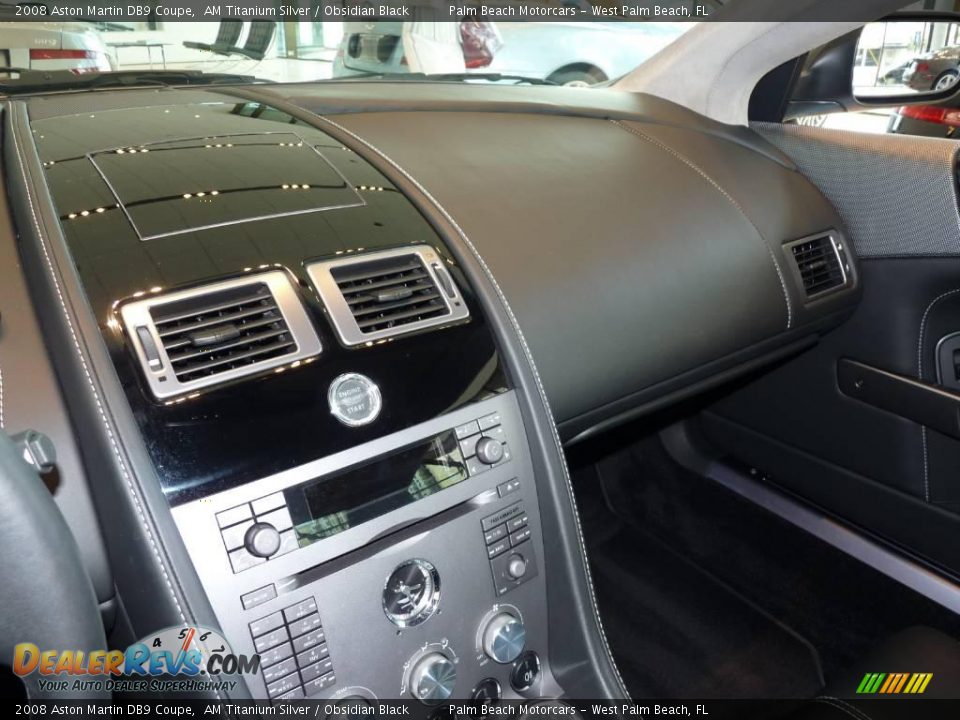 2008 Aston Martin DB9 Coupe AM Titanium Silver / Obsidian Black Photo #24
