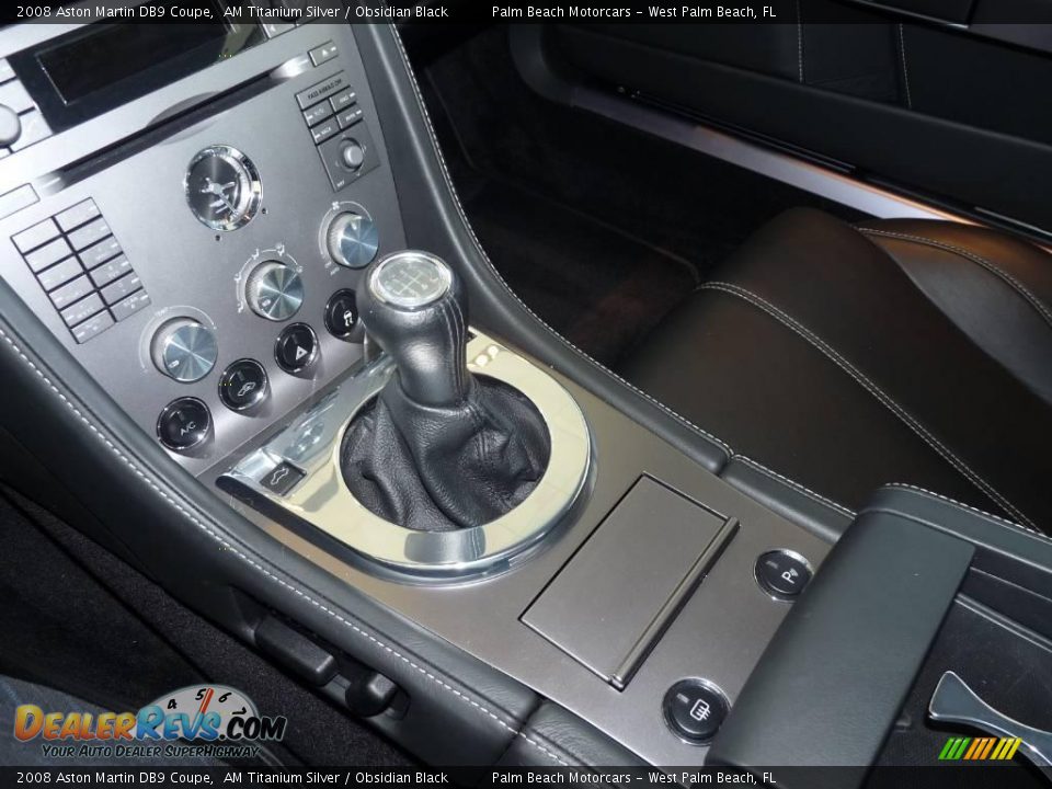 2008 Aston Martin DB9 Coupe AM Titanium Silver / Obsidian Black Photo #25