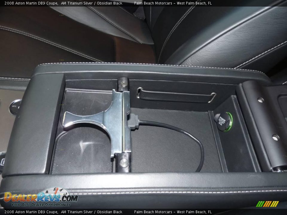 2008 Aston Martin DB9 Coupe AM Titanium Silver / Obsidian Black Photo #27