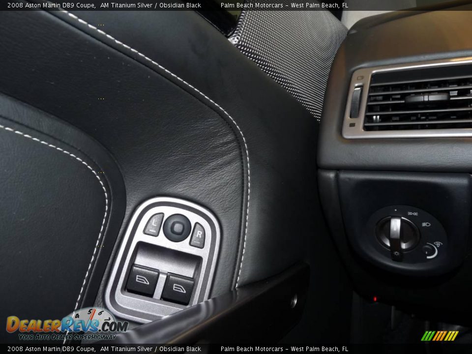 2008 Aston Martin DB9 Coupe AM Titanium Silver / Obsidian Black Photo #28