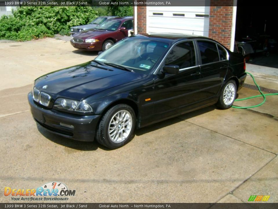 1999 BMW 3 Series 328i Sedan Jet Black / Sand Photo #2