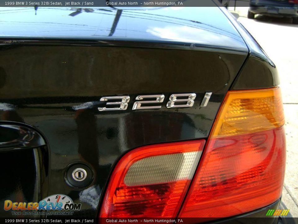 1999 BMW 3 Series 328i Sedan Jet Black / Sand Photo #7