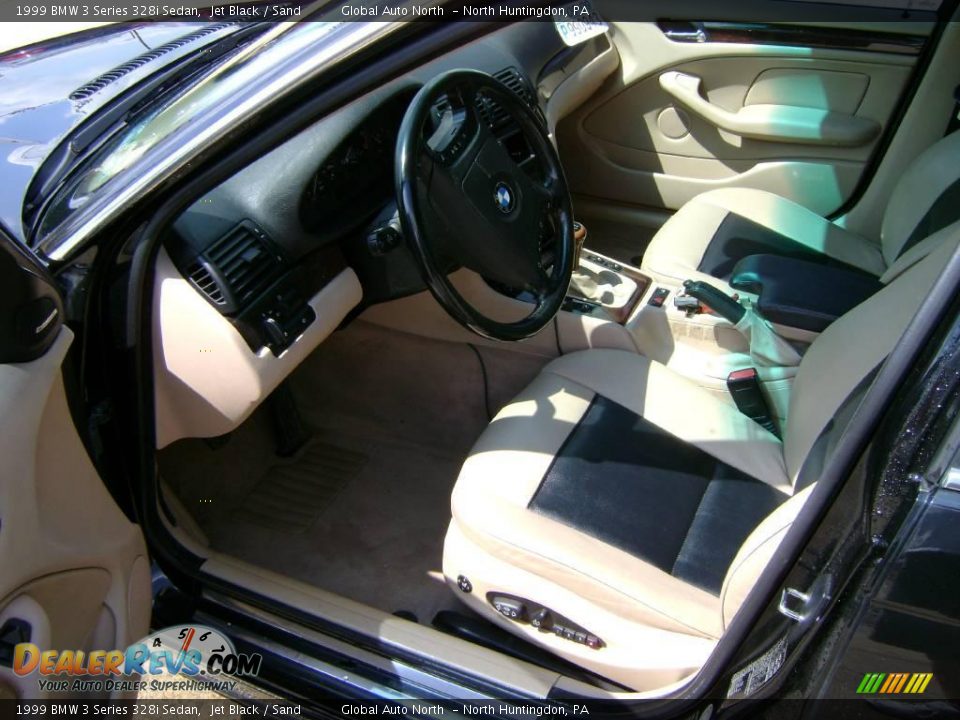 1999 BMW 3 Series 328i Sedan Jet Black / Sand Photo #8