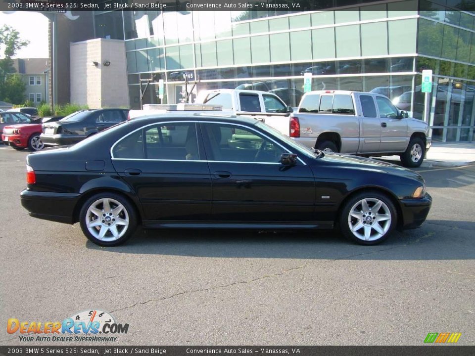 2003 BMW 5 Series 525i Sedan Jet Black / Sand Beige Photo #1