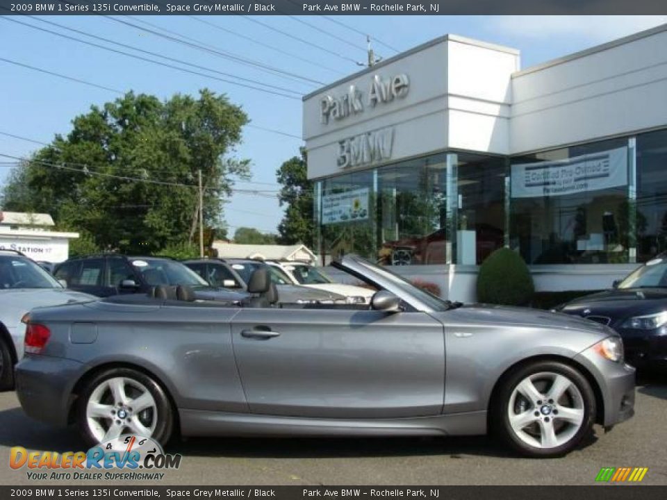 2009 BMW 1 Series 135i Convertible Space Grey Metallic / Black Photo #1