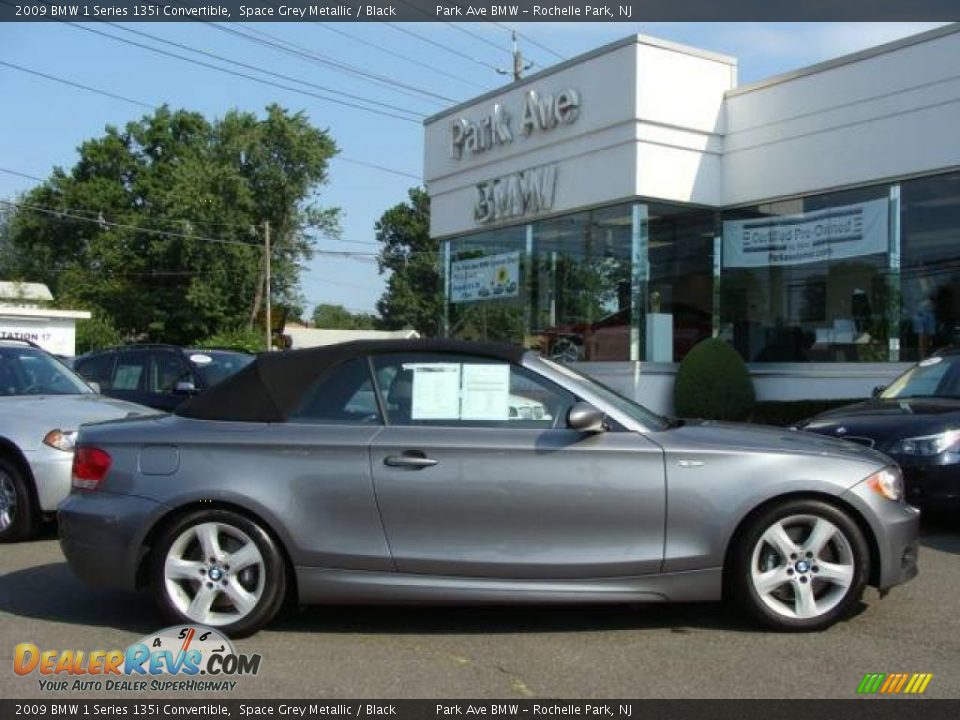2009 BMW 1 Series 135i Convertible Space Grey Metallic / Black Photo #2