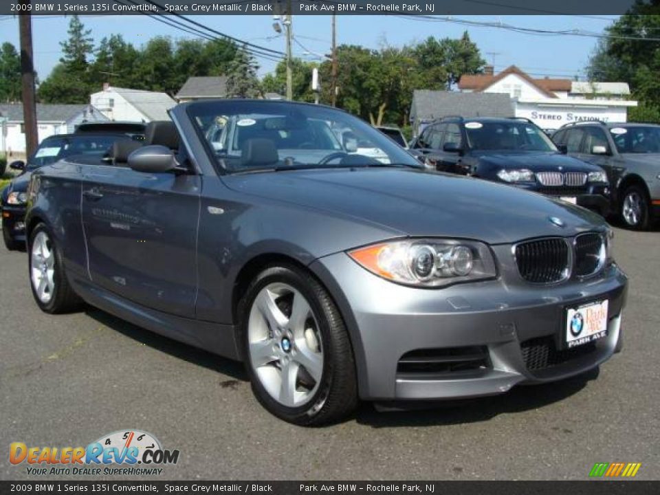2009 BMW 1 Series 135i Convertible Space Grey Metallic / Black Photo #3