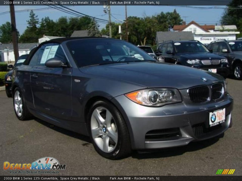 2009 BMW 1 Series 135i Convertible Space Grey Metallic / Black Photo #4