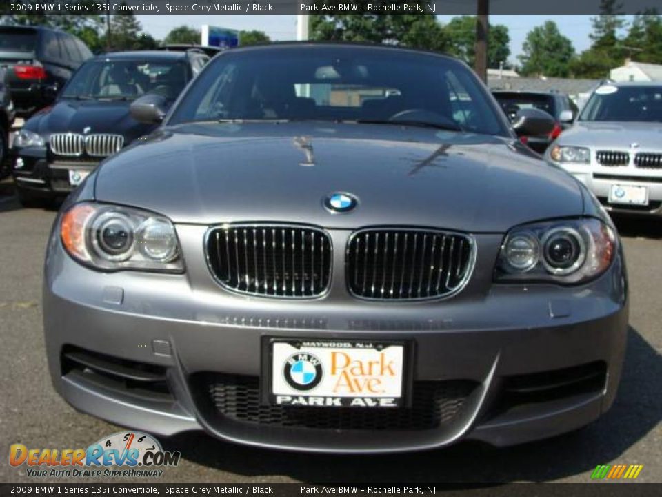 2009 BMW 1 Series 135i Convertible Space Grey Metallic / Black Photo #5