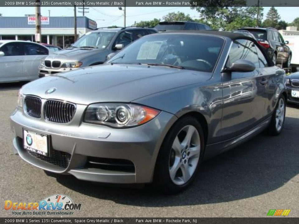 2009 BMW 1 Series 135i Convertible Space Grey Metallic / Black Photo #6