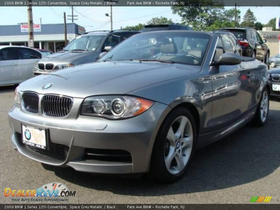 2009 BMW 1 Series 135i Convertible Space Grey Metallic / Black Photo #7