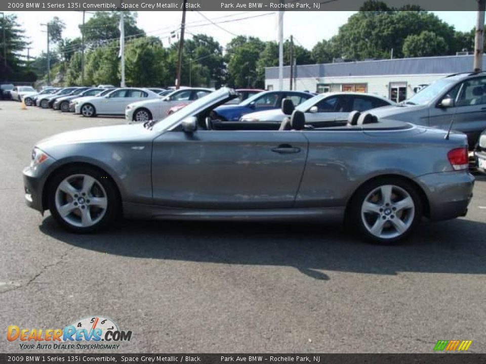 2009 BMW 1 Series 135i Convertible Space Grey Metallic / Black Photo #8