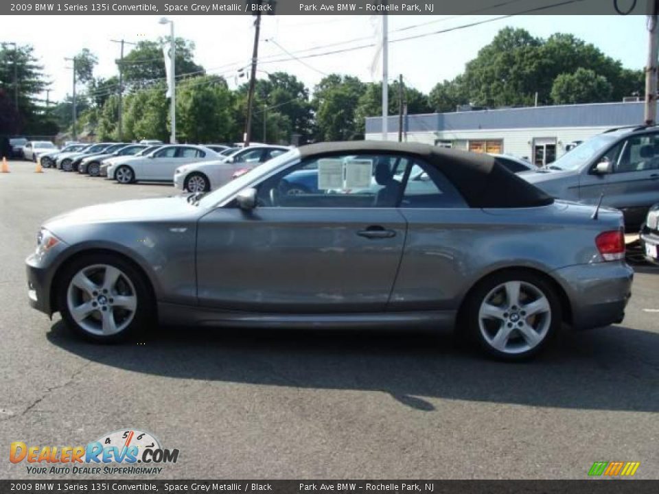 2009 BMW 1 Series 135i Convertible Space Grey Metallic / Black Photo #9