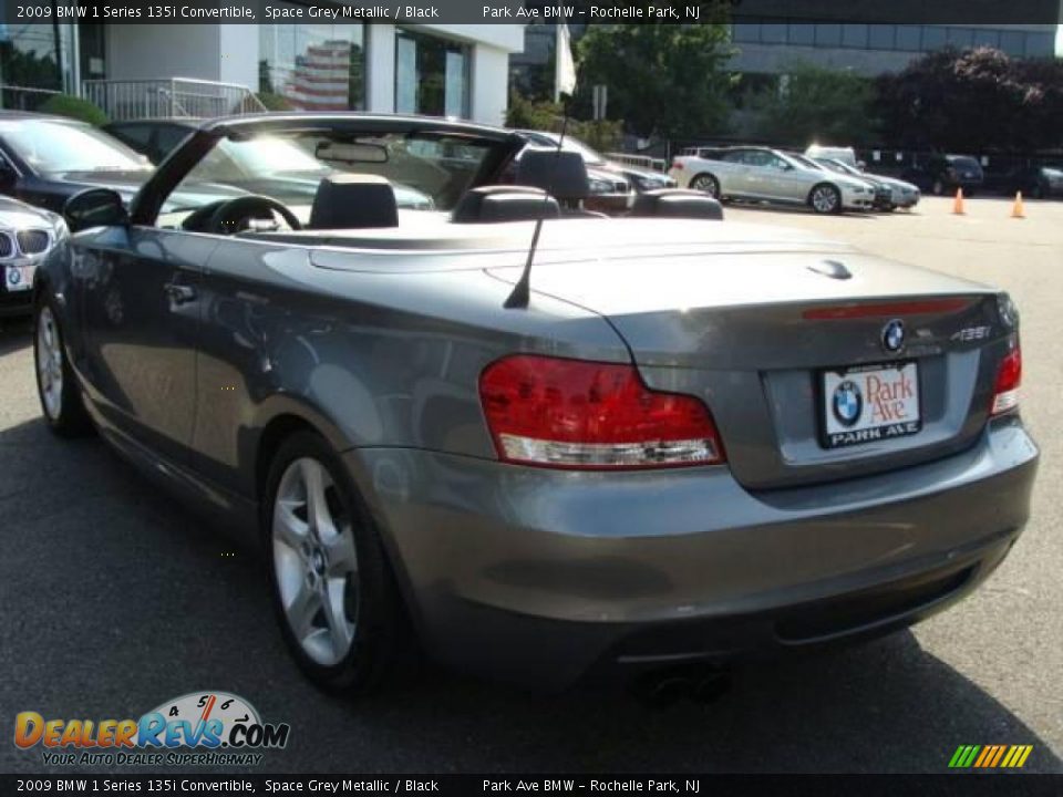2009 BMW 1 Series 135i Convertible Space Grey Metallic / Black Photo #10