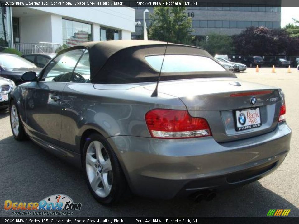 2009 BMW 1 Series 135i Convertible Space Grey Metallic / Black Photo #11