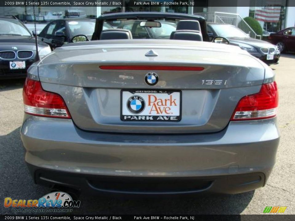 2009 BMW 1 Series 135i Convertible Space Grey Metallic / Black Photo #12