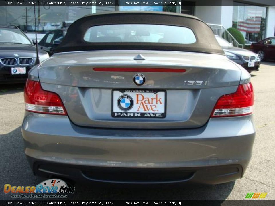 2009 BMW 1 Series 135i Convertible Space Grey Metallic / Black Photo #13