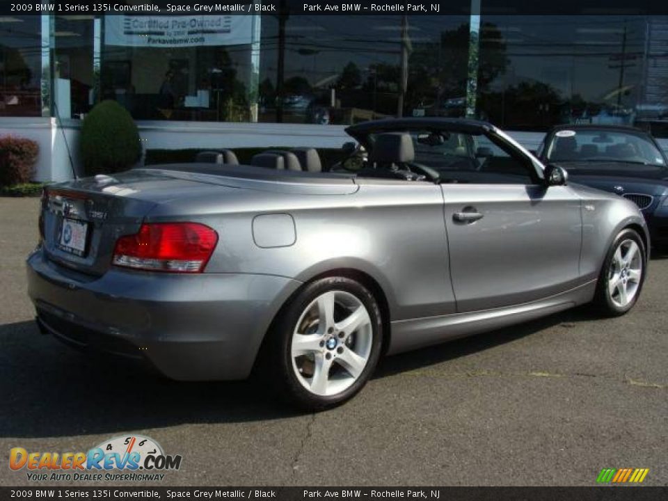 2009 BMW 1 Series 135i Convertible Space Grey Metallic / Black Photo #14