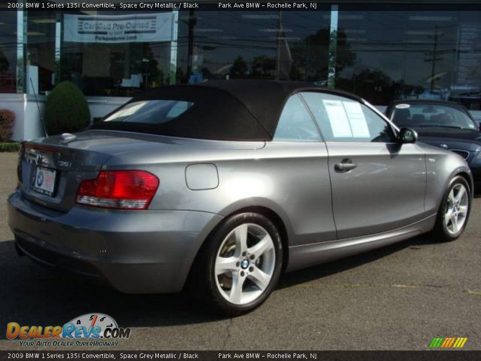 2009 BMW 1 Series 135i Convertible Space Grey Metallic / Black Photo #15