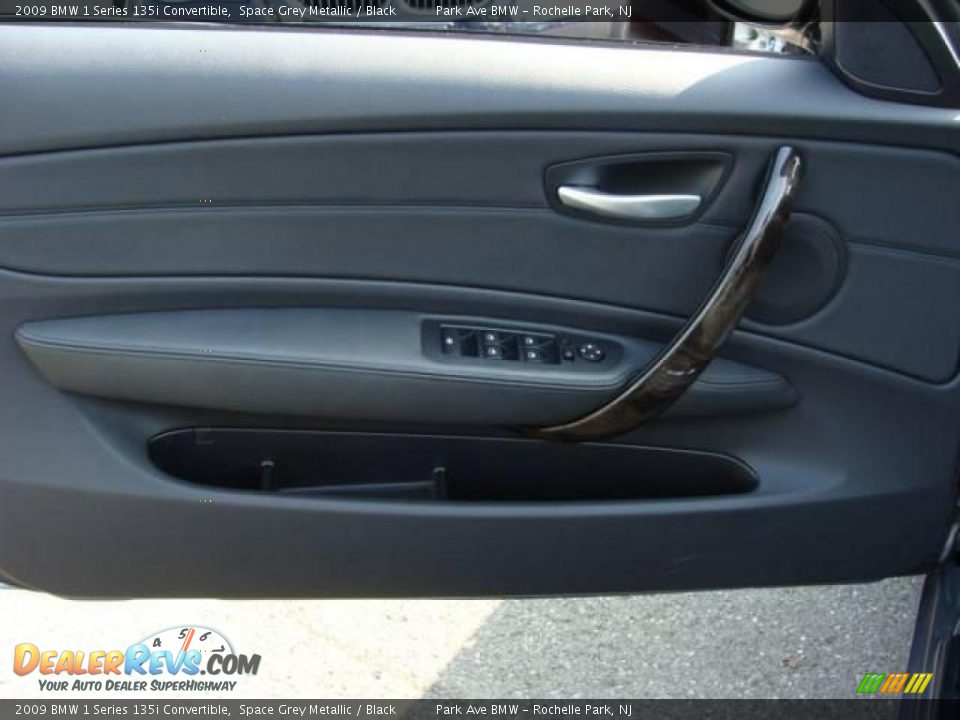 2009 BMW 1 Series 135i Convertible Space Grey Metallic / Black Photo #16