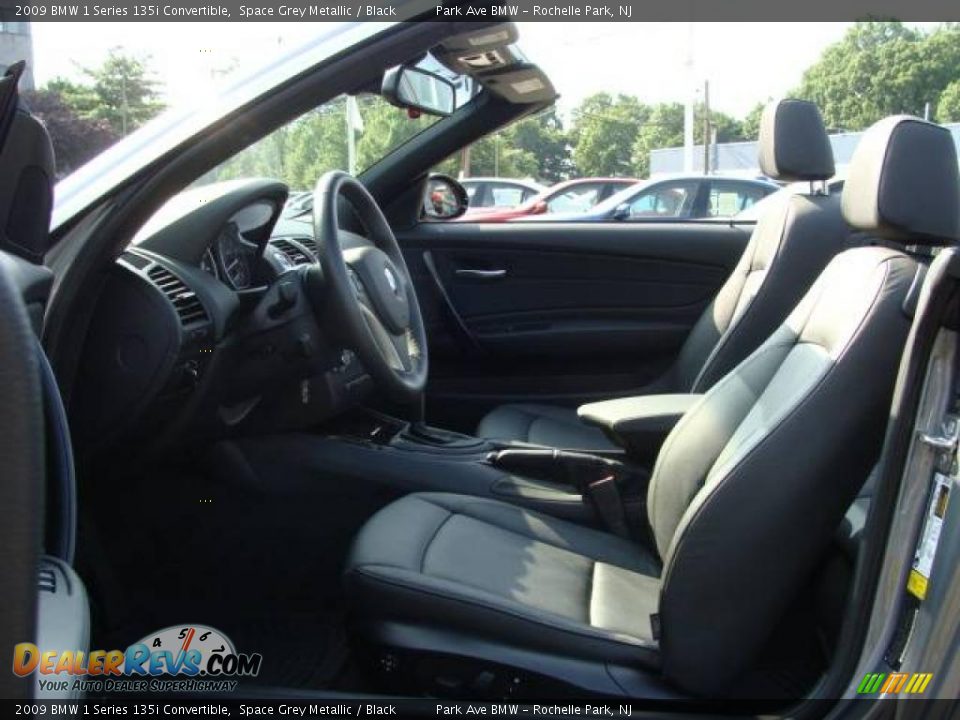 2009 BMW 1 Series 135i Convertible Space Grey Metallic / Black Photo #17