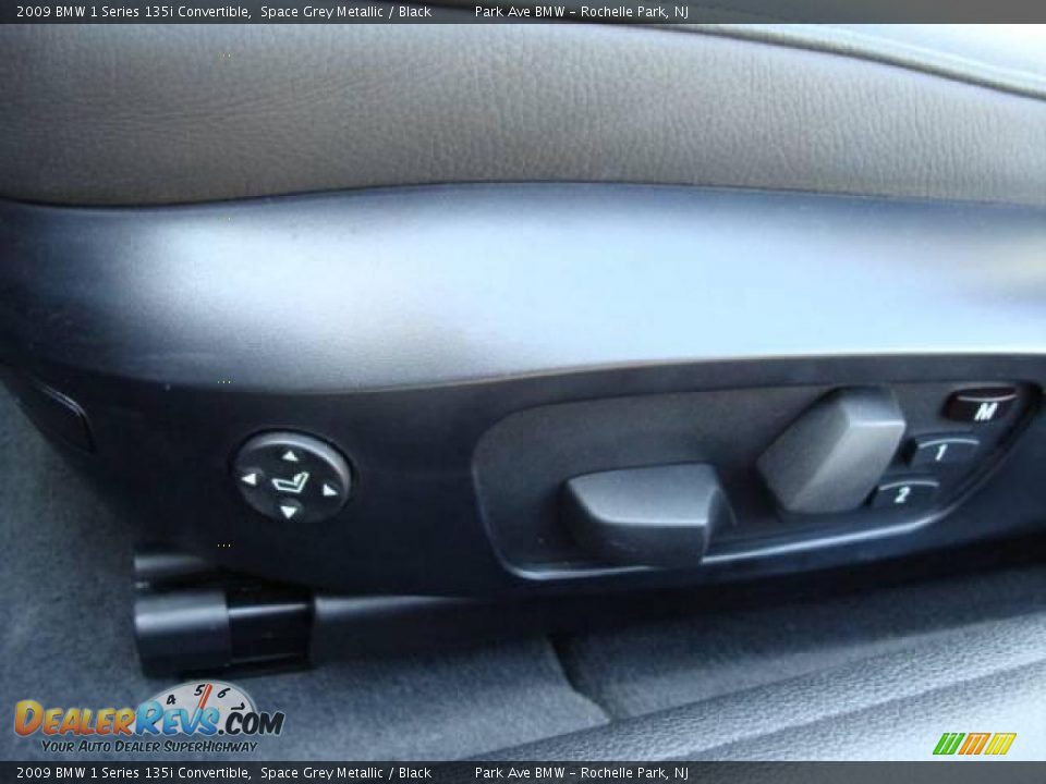 2009 BMW 1 Series 135i Convertible Space Grey Metallic / Black Photo #18
