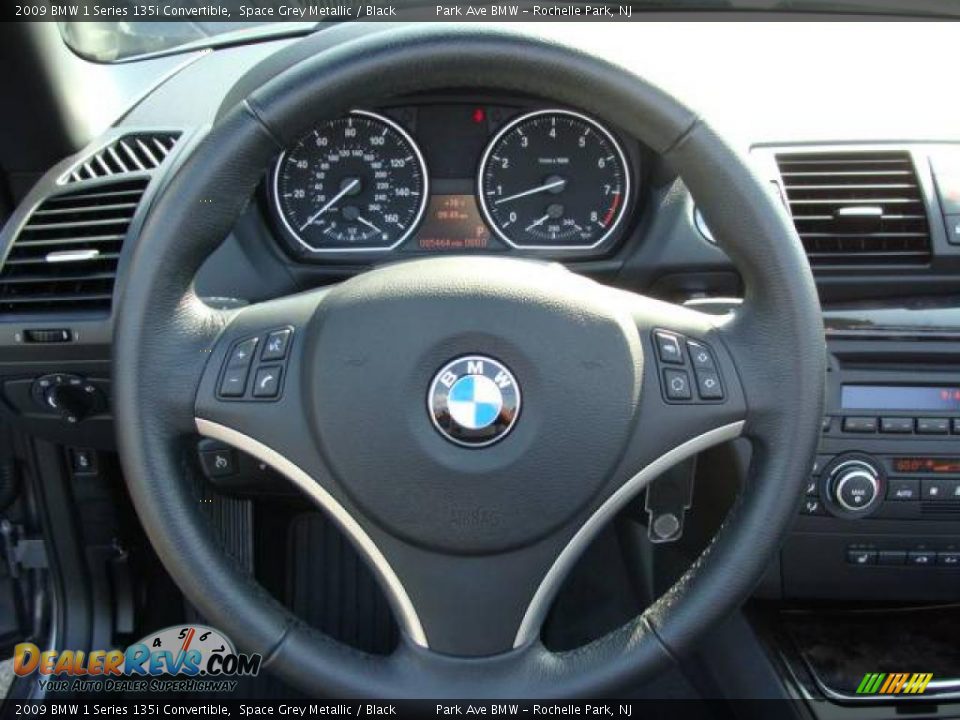 2009 BMW 1 Series 135i Convertible Space Grey Metallic / Black Photo #20