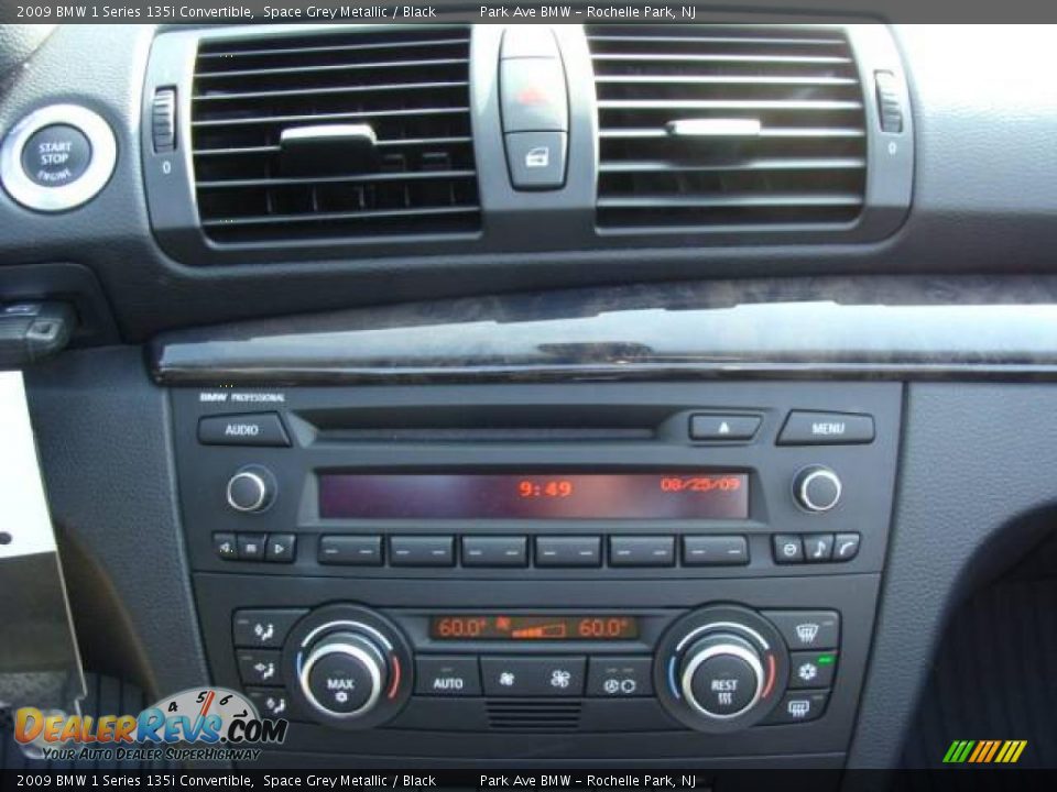 2009 BMW 1 Series 135i Convertible Space Grey Metallic / Black Photo #22