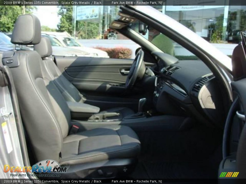 2009 BMW 1 Series 135i Convertible Space Grey Metallic / Black Photo #26
