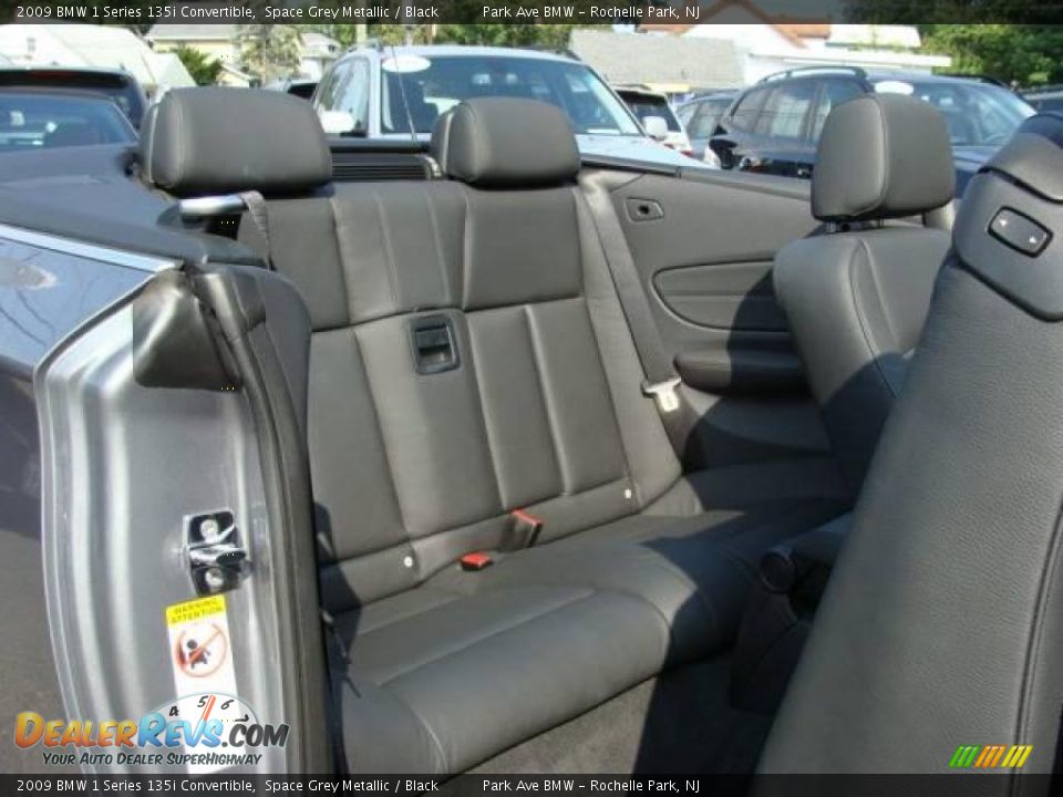 2009 BMW 1 Series 135i Convertible Space Grey Metallic / Black Photo #27