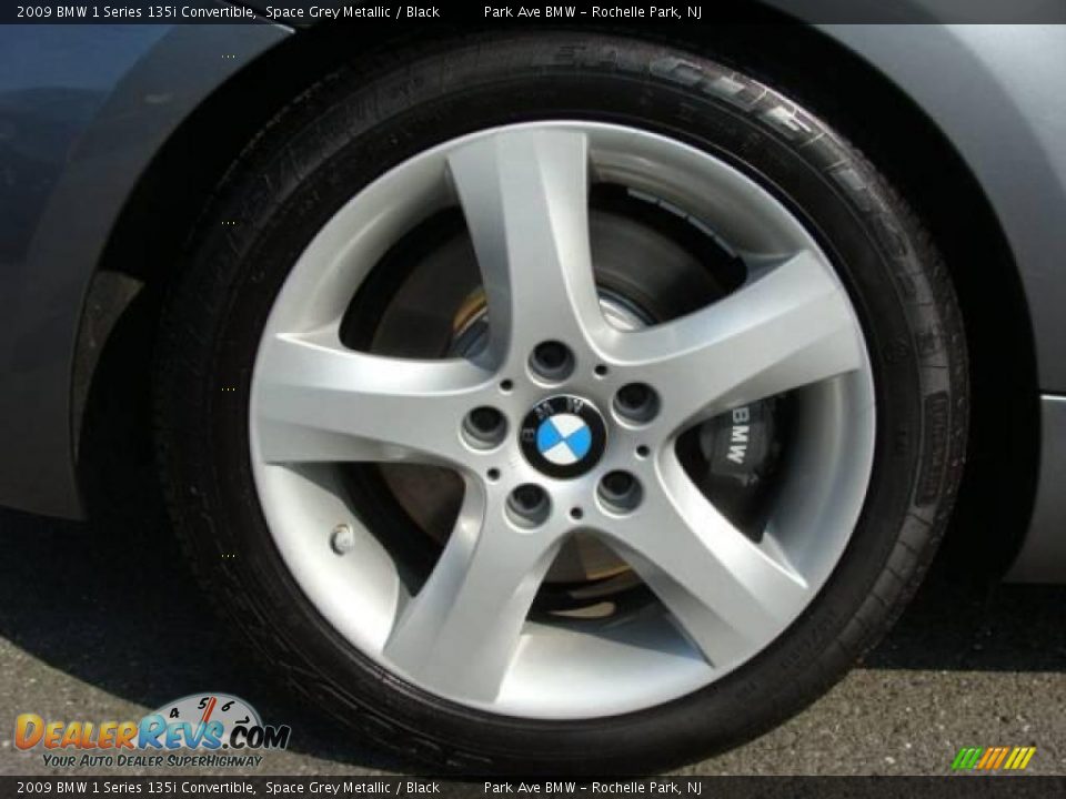 2009 BMW 1 Series 135i Convertible Space Grey Metallic / Black Photo #28