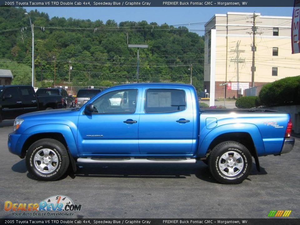 2005 Toyota Tacoma V6 TRD Double Cab 4x4 Speedway Blue / Graphite Gray Photo #3